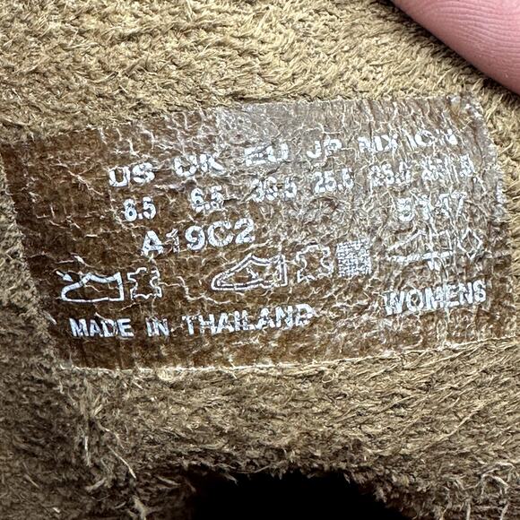 Timberland Combat Shoe 6" Boots Lace Up Nubuck Leather Waterproof Brown 8.5 - Picture 6 of 7